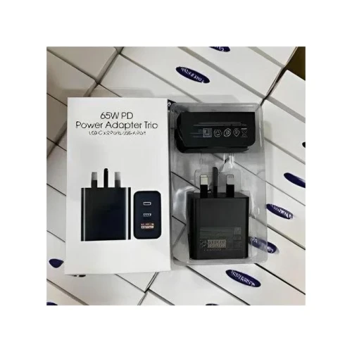 Samsung 65w Power Adapter Trio Super Fast Charger With 65w With Type-C To Type-C Cable