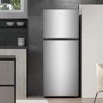 Hisense 328 Liters Double Door Refrigerator RT328N4DGN Top Freezer 3 Year Warranty Silver
