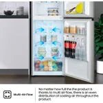 Hisense 328 Liters Double Door Refrigerator RT328N4DGN Top Freezer 3 Year Warranty Silver