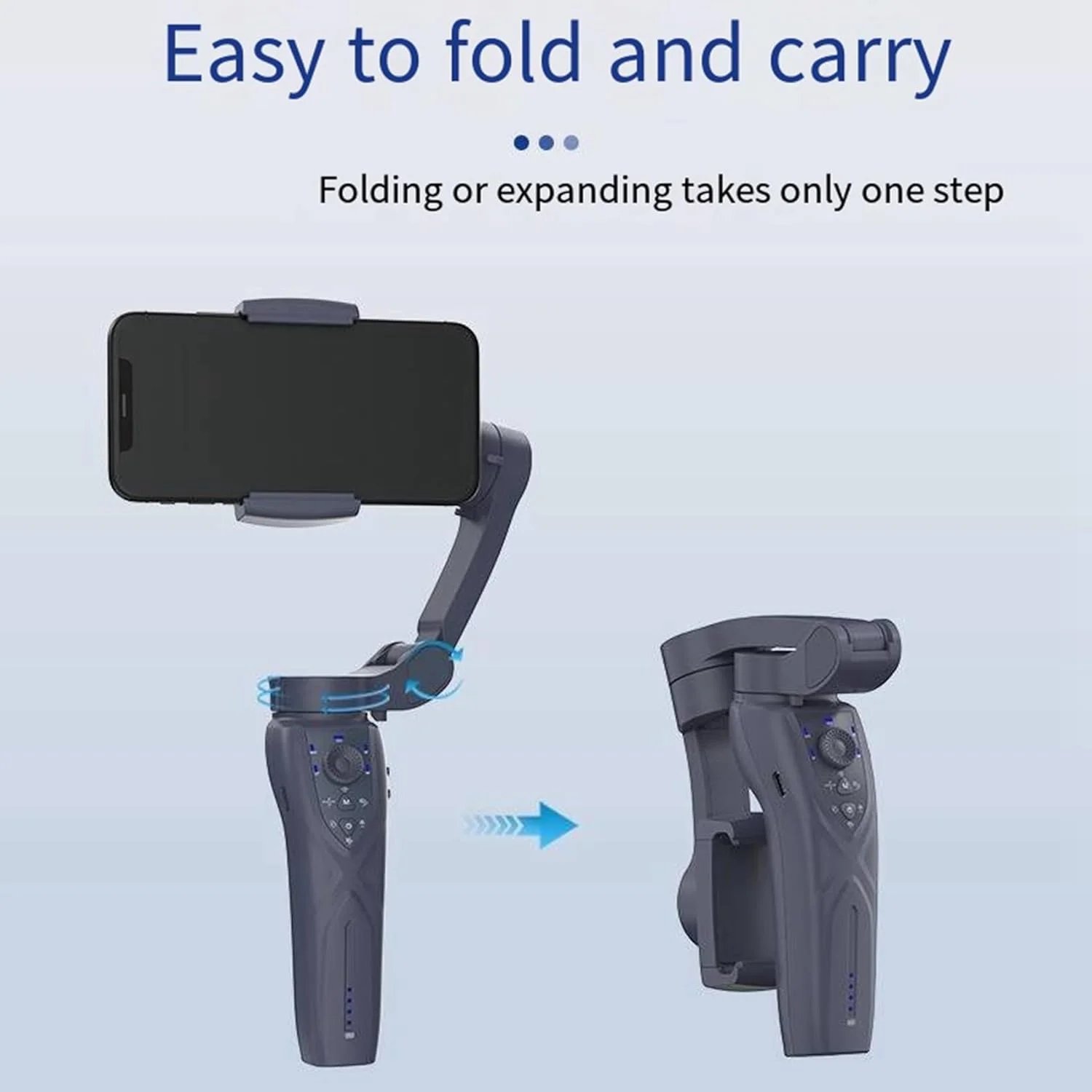 F12 3-Axis Foldable Gimbal Stabilizer