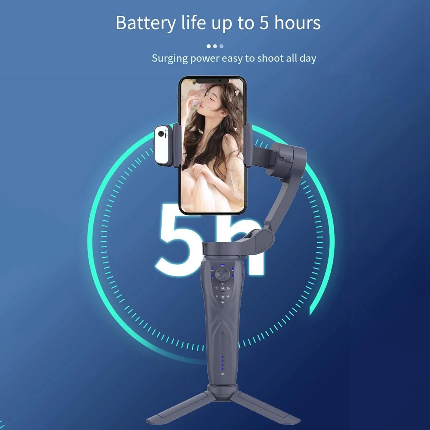 F12 3-Axis Foldable Gimbal Stabilizer