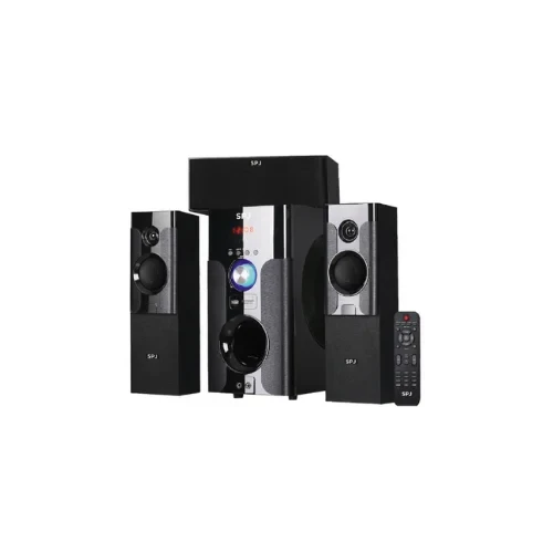 SPJ SS-3001T 3.1 Channel Bluetooth Speaker System – 80W, Black