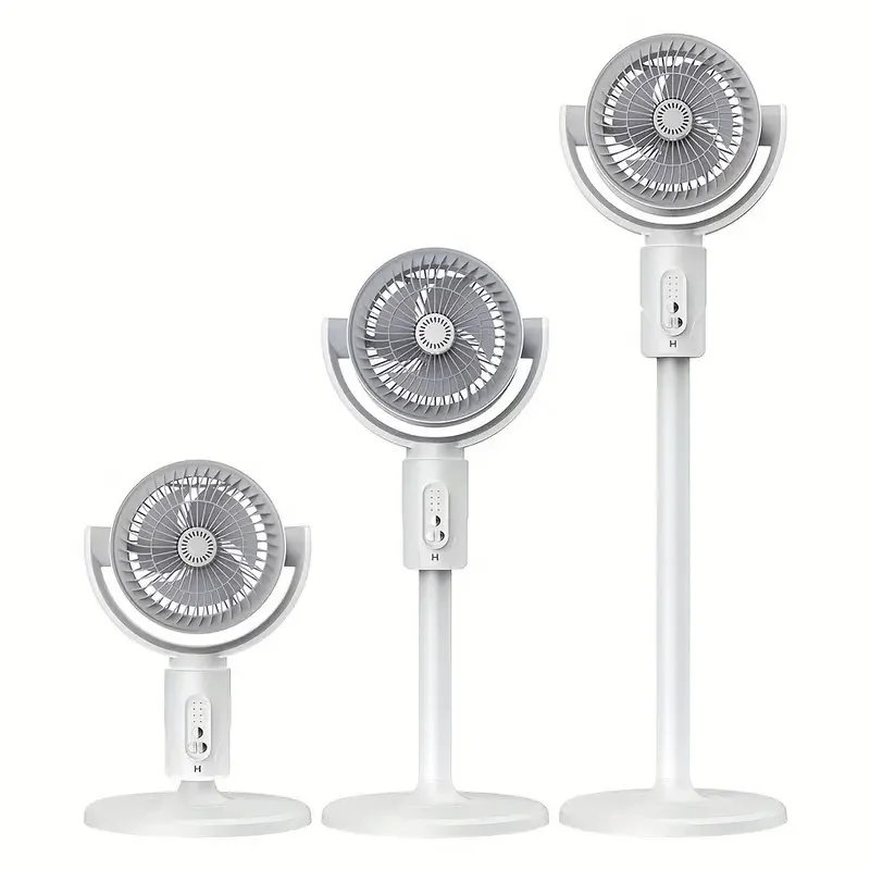 Adjustable high and low fans, equipped with built-in aromatherapy box, mosquito proof, 5-speed, Type-C charging port, lithium battery power supply, remote control, air circulation device, modern fan USB charging port