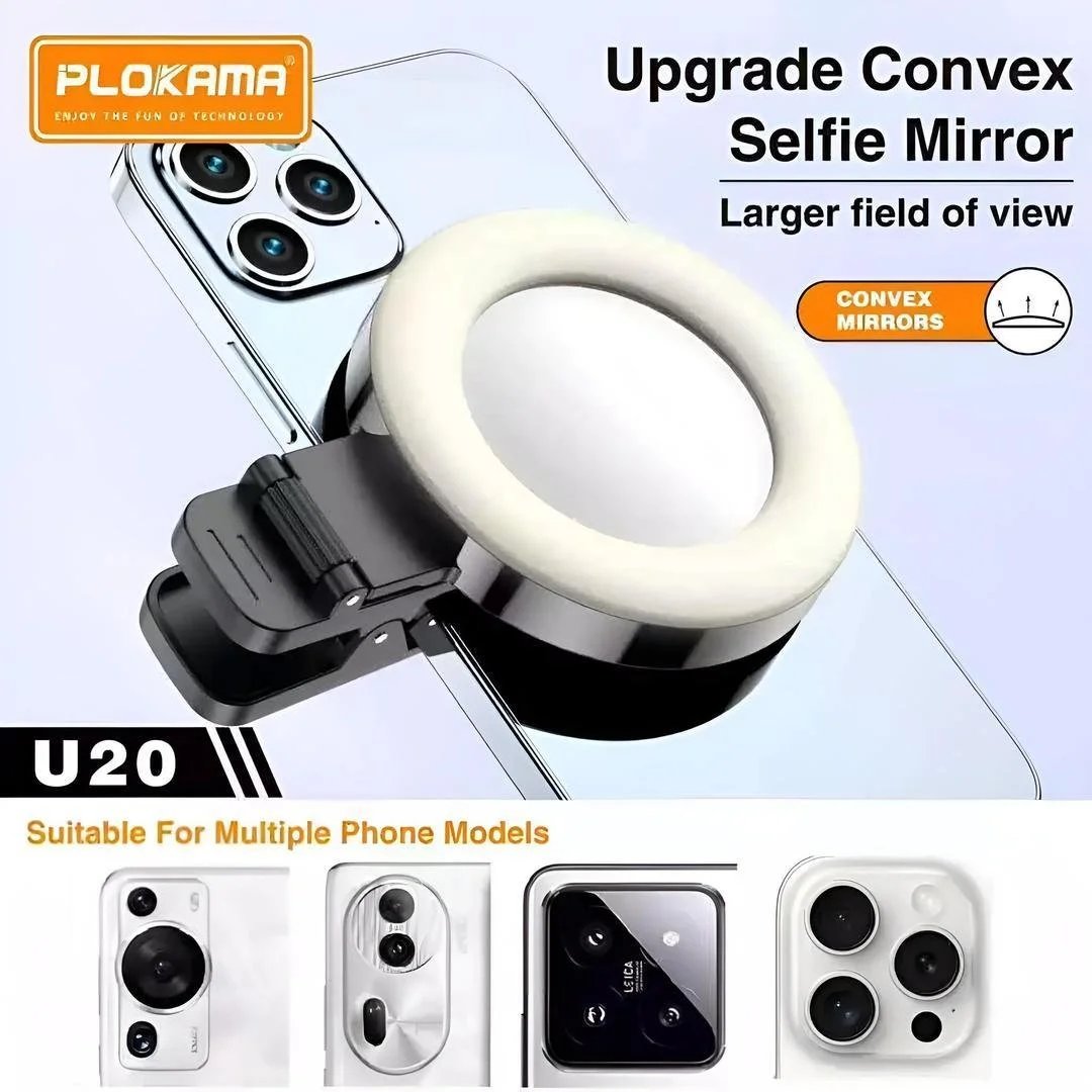 Plokama U20 RGB LED Video Light | Portable Selfie & Studio Light