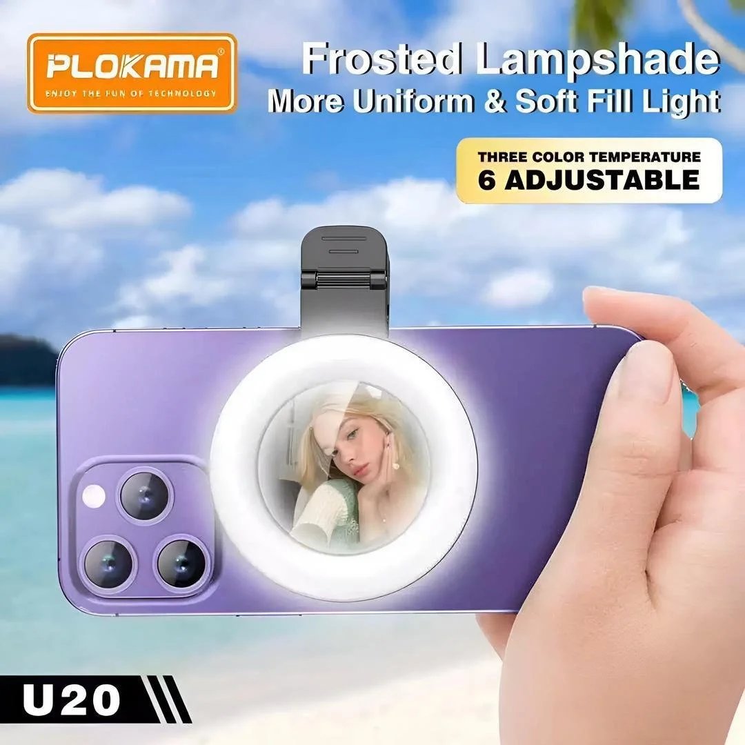 Plokama U20 RGB LED Video Light | Portable Selfie & Studio Light