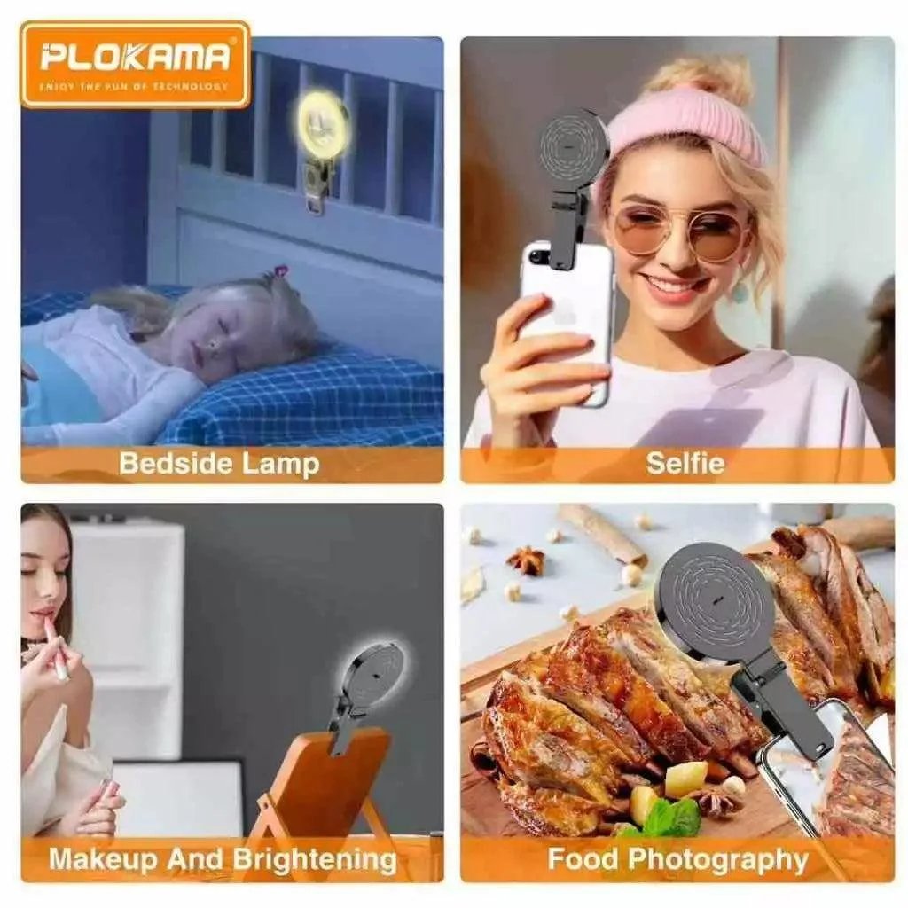 Plokama U20 RGB LED Video Light | Portable Selfie & Studio Light