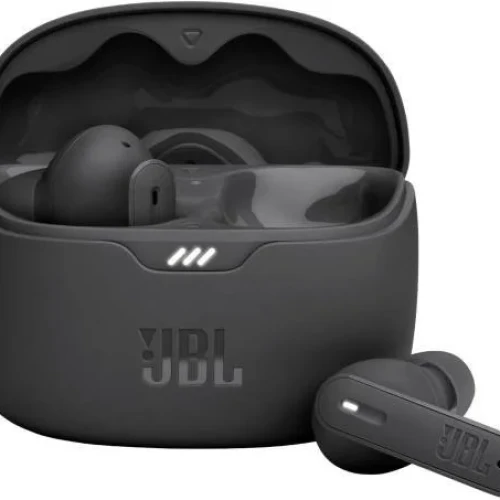 JBL Tune Beam True Wireless Noise Cancelling Earbuds, Pure Bass Sound, Bluetooth 5.3, Smart Ambient, 4-Mics Technology, Voice Aware, 48H Battery, Water and Dust Resistant - Black | JBLTBEAMBLK