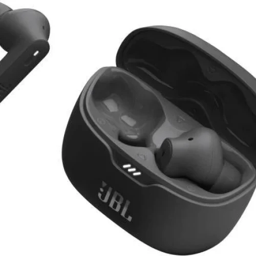 JBL Tune Beam True Wireless Noise Cancelling Earbuds, Pure Bass Sound, Bluetooth 5.3, Smart Ambient, 4-Mics Technology, Voice Aware, 48H Battery, Water and Dust Resistant - Black | JBLTBEAMBLK