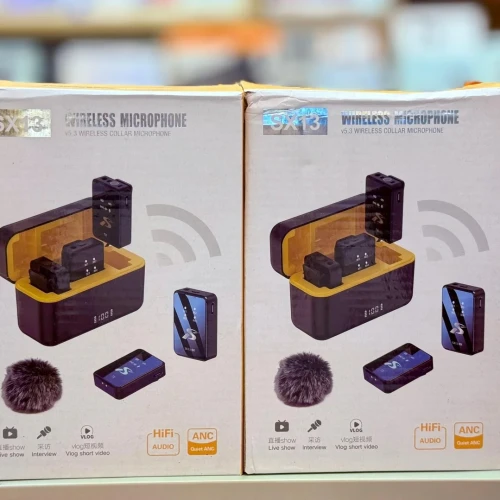 SX13 4 in 1 Wireless Lavalier Microphone comes with 4 Microphone