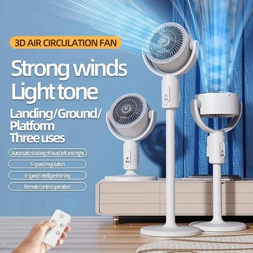 Adjustable high and low fans, equipped with built-in aromatherapy box, mosquito proof, 5-speed, Type-C charging port, lithium battery power supply, remote control, air circulation device, modern fan USB charging port