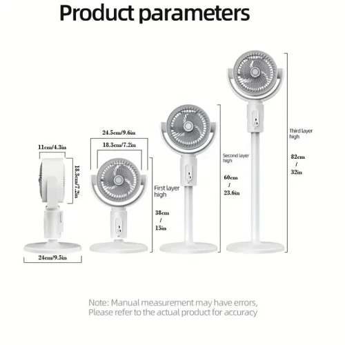 Adjustable high and low fans, equipped with built-in aromatherapy box, mosquito proof, 5-speed, Type-C charging port, lithium battery power supply, remote control, air circulation device, modern fan USB charging port