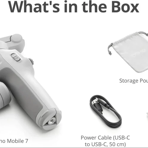 DJI Osmo Mobile 7 Gimbal Stabilizer for iPhone, Android, Built-in Tripod