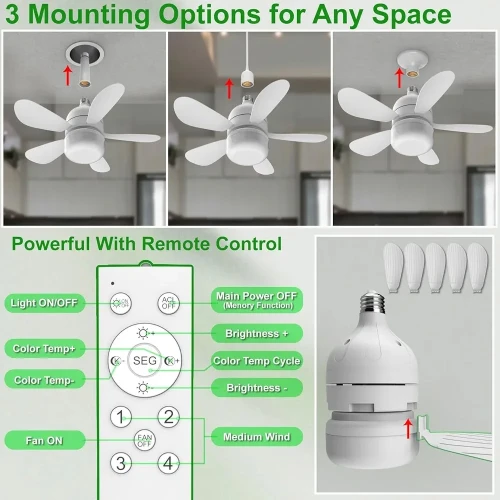Bulb Fan , Ceiling fan light