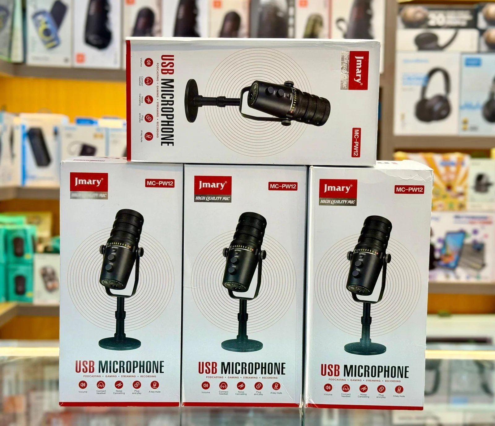 Jmary MC-PW12 USB Desktop Condenser Microphone Black