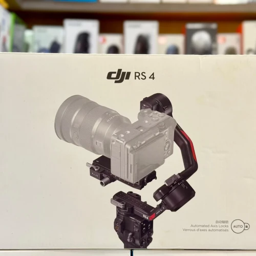 DJI RS4 3Axis Gimbal Stabilizer for DSLR and Mirrorless Cameras Canon/Sony/Panasonic/Nikon/Fujifilm, 2nd-Gen Native Vertical Shooting, 2-Mode Switch Joystick, Teflon Axis Arms, Camera Gimbal