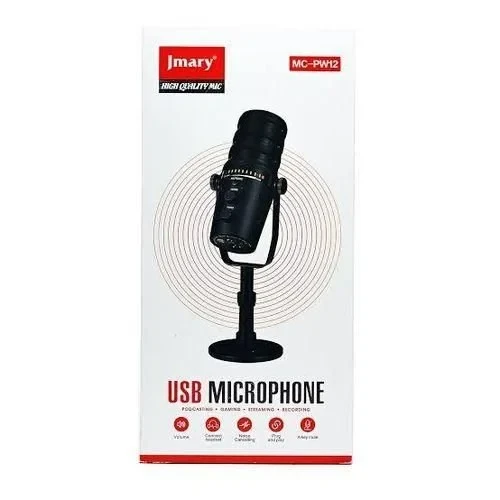 Jmary MC-PW12 USB Desktop Condenser Microphone Black