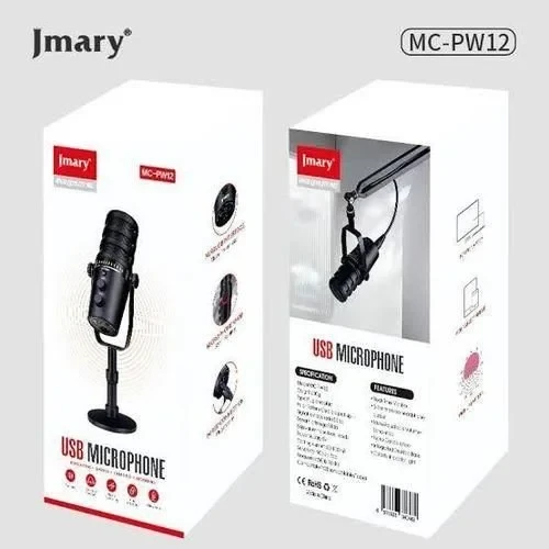 Jmary MC-PW12 USB Desktop Condenser Microphone Black