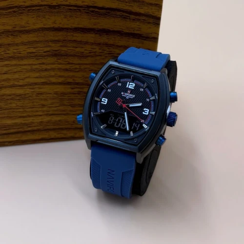 Naviforce men's waterproof rubber watch