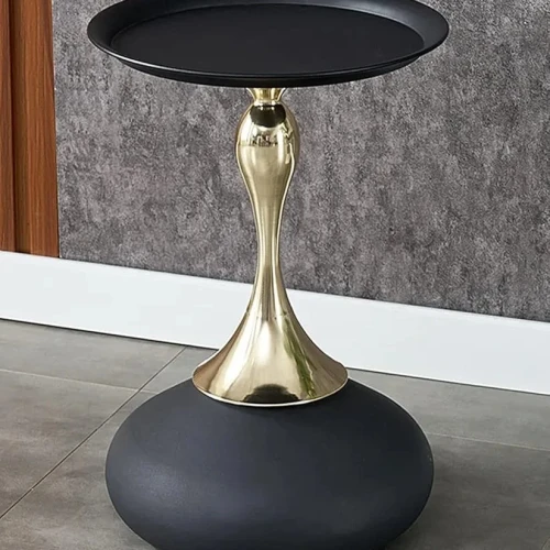 European-Style SideTable Small Apartment Home Sofa Edge Small Waist French Corner Table Bedroom Bedside Small Round Table Corner Table