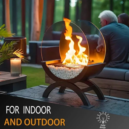 Round Large Tabletop Fireplace