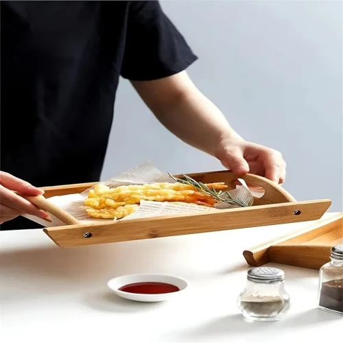 3 piece wooden trays