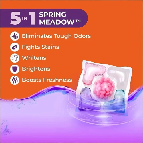 A tin of perfumed 5in1 laundry laundry pods