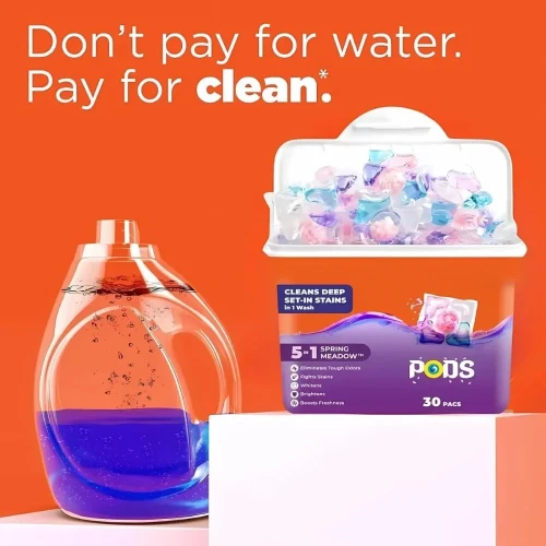 A tin of perfumed 5in1 laundry laundry pods