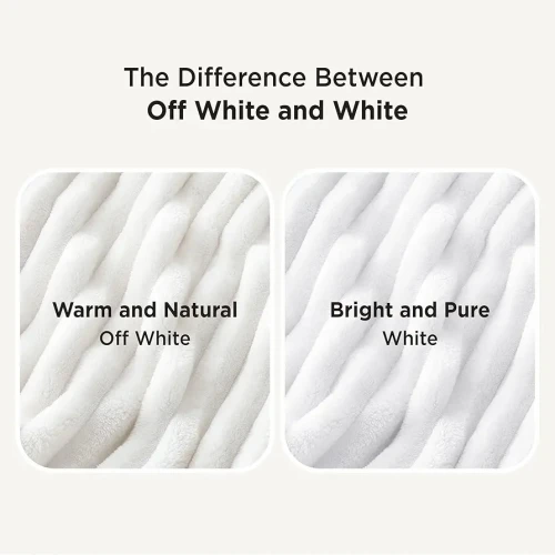 Soft white throw blanket from Bedsure!