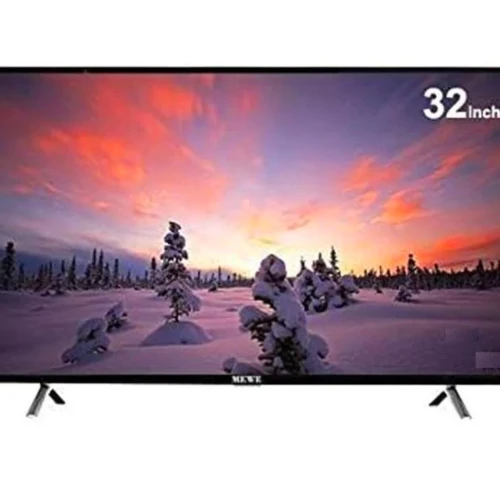 MeWe 32" Flat TV, With USB & HDMI Ports Digital Free To Air TV - Black