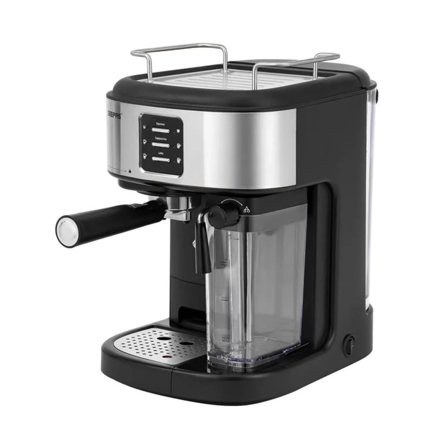 GEEPAS Espresso and Cappuccino Coffee Machine | GCM1215SA