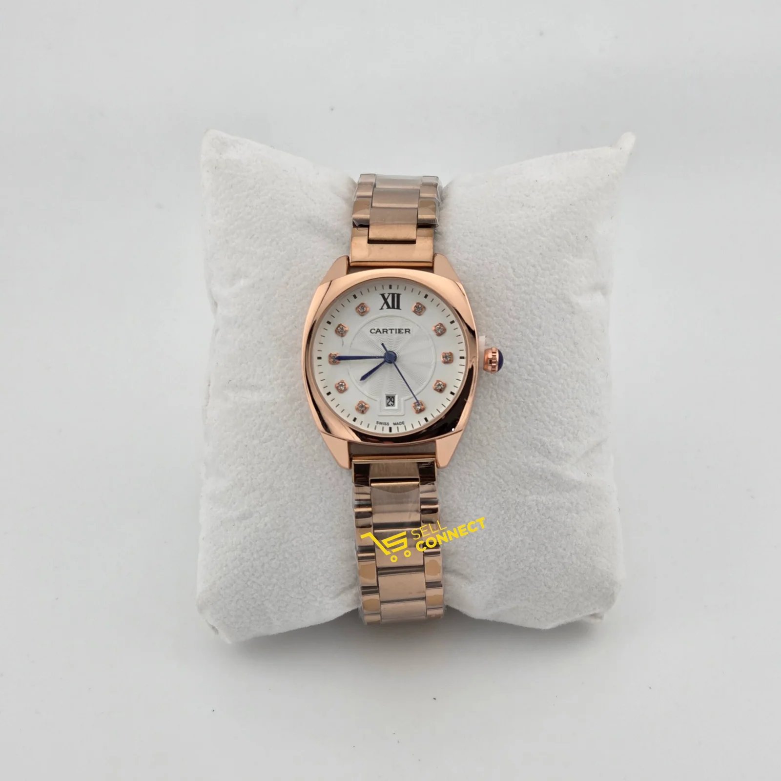 Cartier ladies stainless steel watch