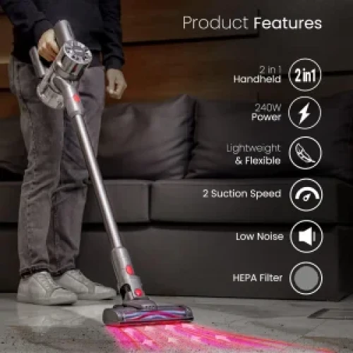 Geepas 2-in-1 Cordless Upright Handheld Stick Vacuum Cleaner – GVC19030