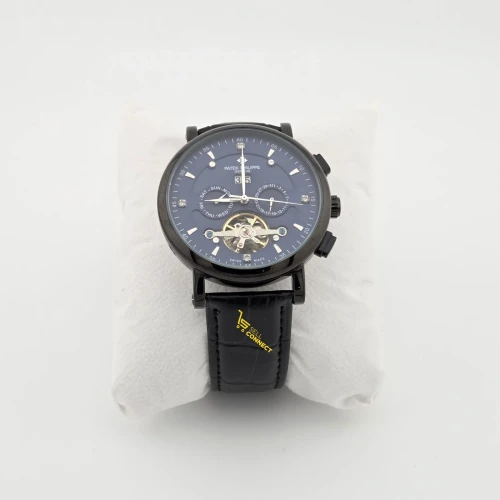Men's pateck phillipe leather watch