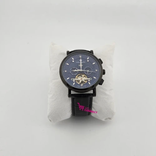 Men's pateck phillipe leather watch