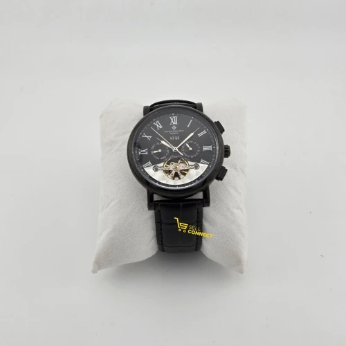 Luxury leather wrist watch - patek phillipe