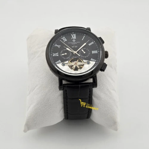 Luxury leather wrist watch - patek phillipe