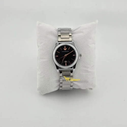 Silver ladies stainless steel watch