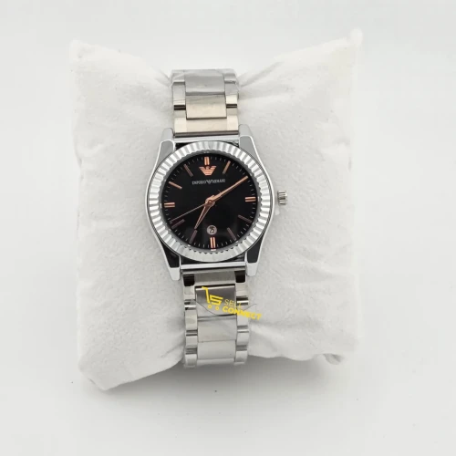 Silver ladies stainless steel watch