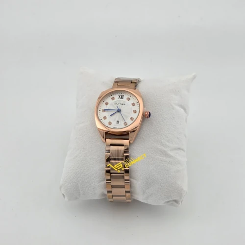Ladies cartier (gold) watch , stainless steel
