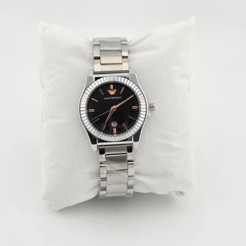 Silver ladies stainless steel watch
