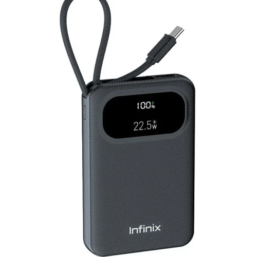 10000 mAh 10000 mAh Infinix XPower 10 PRO - XP10Pro - Power Bank With Type C Fast Charging black