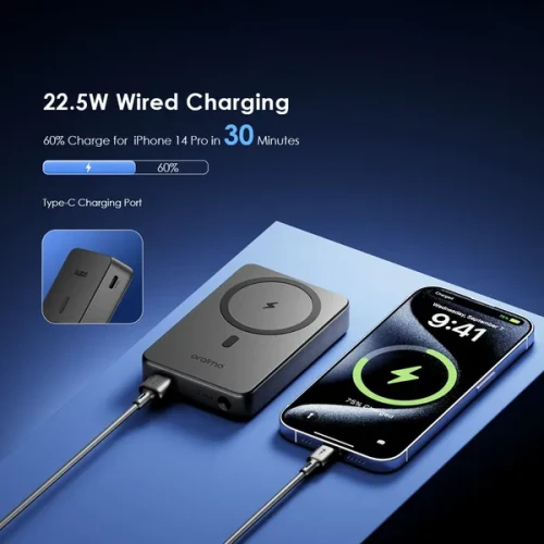 oraimo MagPower 15 10000mAh Wireless and Wired Power Bank