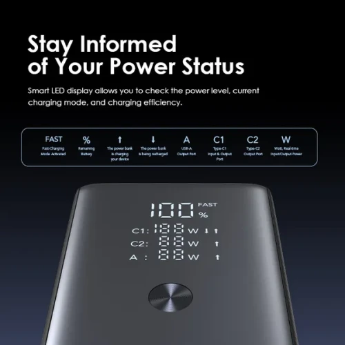 oraimo PowerJet 130 27600mAh 130W Power Bank