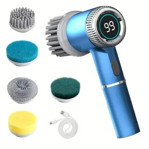 Kitchen cleaning brush electric