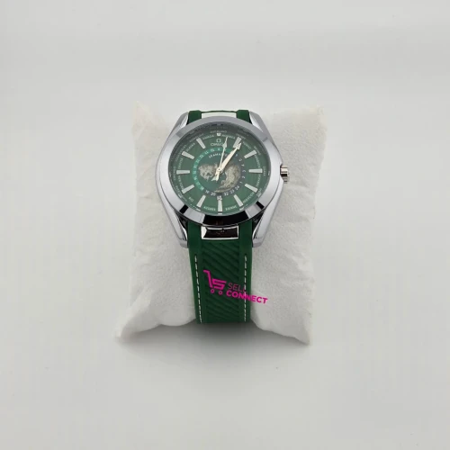 Men's genuine Omega leather Watch.