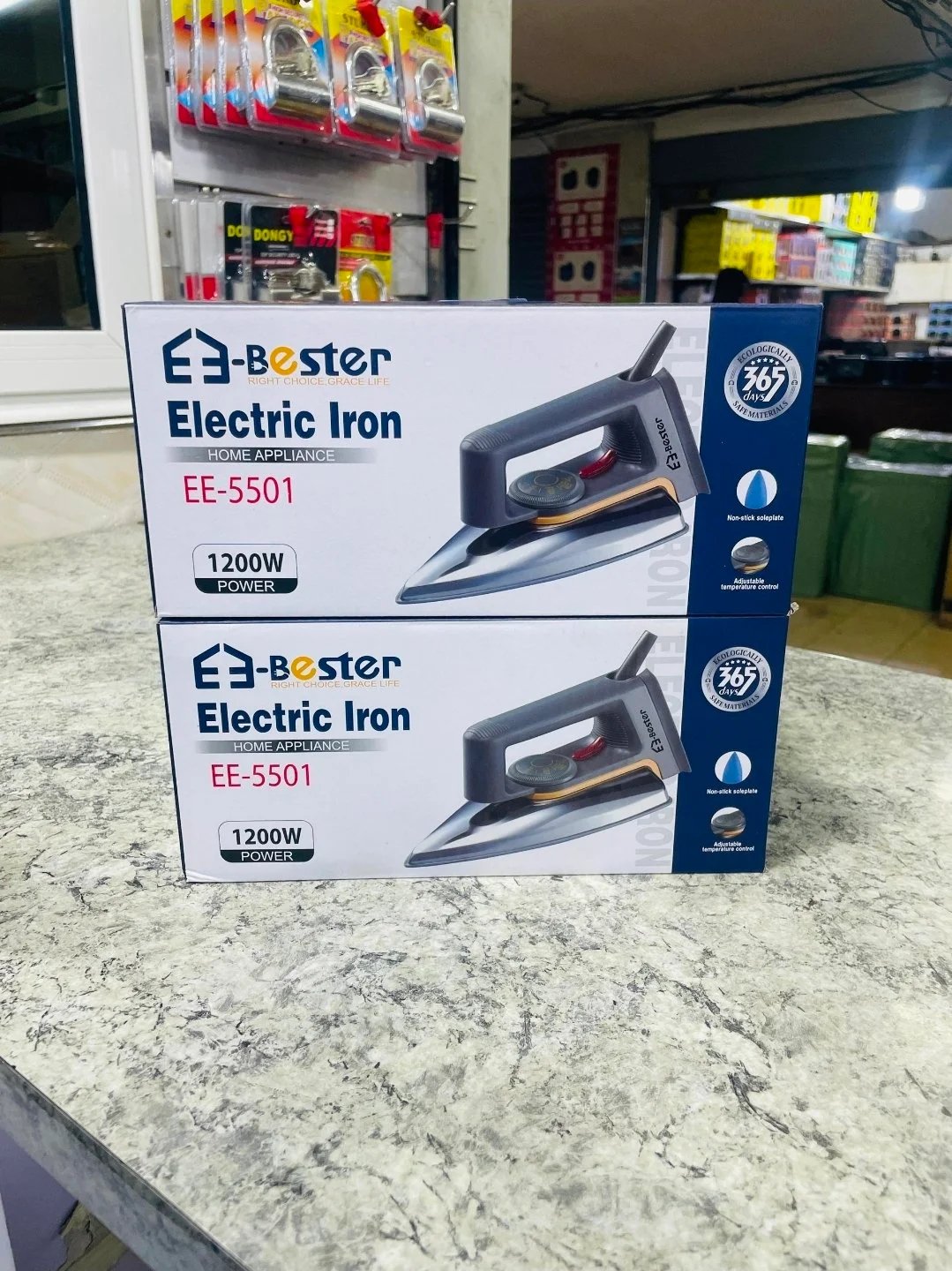 E-Bester EE-5501 Heavy Duty Electric Dry Iron – 1200W