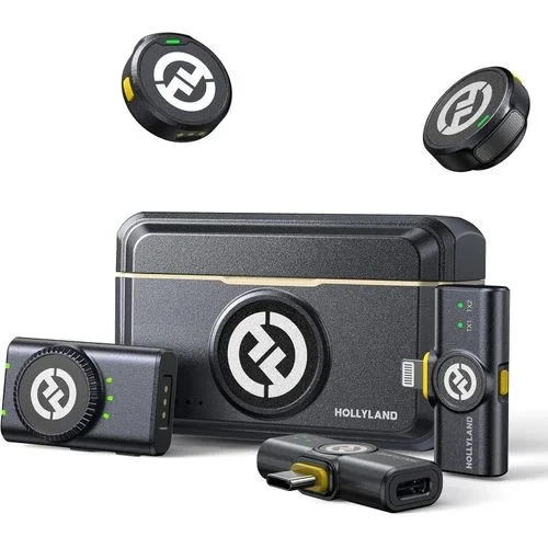 Hollyland LARK M2 Wireless Microphone for iPhone, Android and Camera