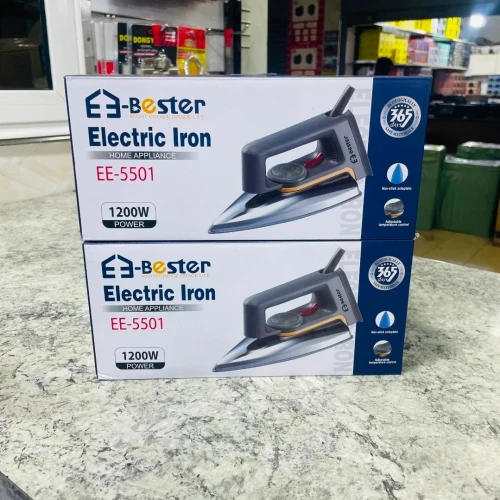 E-Bester EE-5501 Heavy Duty Electric Dry Iron – 1200W