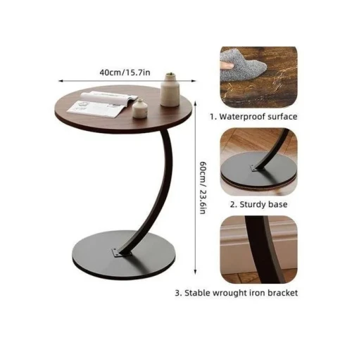 Coffee Table, Laptop Table For Outdoor, Indoor Tea Table, - brown