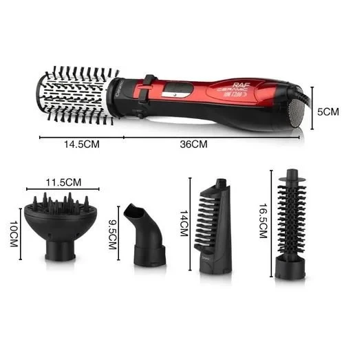 RAF 5-in-1 Rotative Brush, a multifunctional hair styling tool.